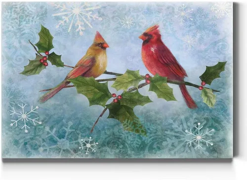 Miniatura 32 de Renditions Gallery Granja de Árboles de Navidad - Arte de pared, escena de invierno campestre con granero rojo, decoraciones encantadoras, Árbol