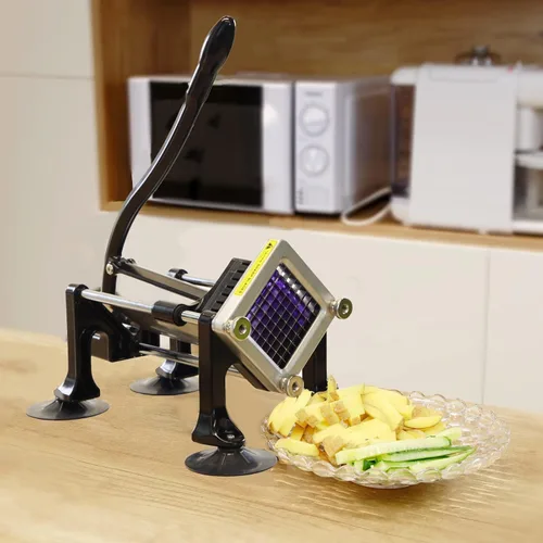 Miniatura 6 de Cortador comercial de papas fritas de acero inoxidable. Cortador de patatas fritas para papas fritas con hoja de 3/8 pulgadas, cortadora comercial