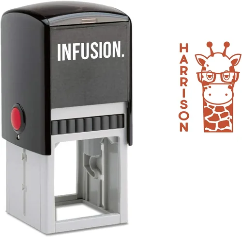 Miniatura 7 de Infusion Sello con nombre de niño autoentintado para niños (Bee Great)