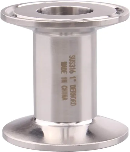 DERNORD Tri abrazadera sanitaria de acero inoxidable 304 con abrazadera triple de 1,5 pulgadas Tubo de 1 pulgada OD (2 pulgadas/2.008 in)