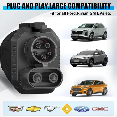 Miniatura 7 de 2026 actualizado para adaptador NACS a CCS, [máximo 500 A 1000 V] Adaptador de carga de vehículo eléctrico de carga rápida, adaptador de cargador