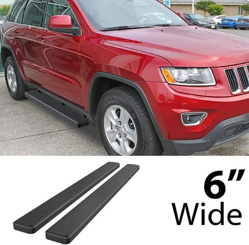 Miniatura 2 de iBoard estribos para Jeep Grand Cherokee 2011-2017, 4 puertas, 6 pulgadas, Negro