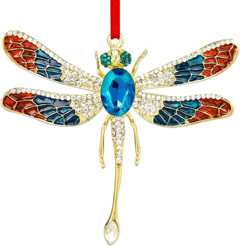 Miniatura 20 de WhatSign Adorno de mariposa para árbol de Navidad, adornos de Navidad colgantes de monarca de metal, decoraciones 2025, adornos de recuerdo únicos