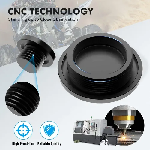 Miniatura 5 de NICECNC Kit de enchufes de motor compatible con Yamaha Raptor 700 2006 2007 2008 2009 2010-2023, 700R 2009-2023, 700R SE 2017-2023, YFZ450R Negro