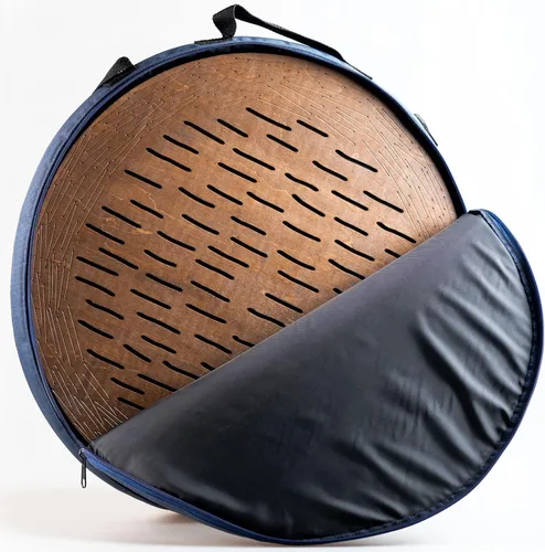 Miniatura 25 de Tambor oceánico de madera de cascada de 20 pulgadas meditativo para baño de sonido relajante forma de géiser (sin bolsa)
