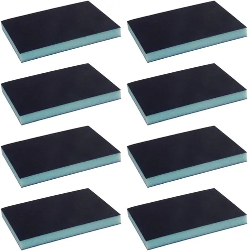 Miniatura 26 de Utoolmart 12 bloques de lijado de esponja de lijado, grano 180 húmedo, seco, lavable y reutilizable, esponja de papel de lija para muebles de 12