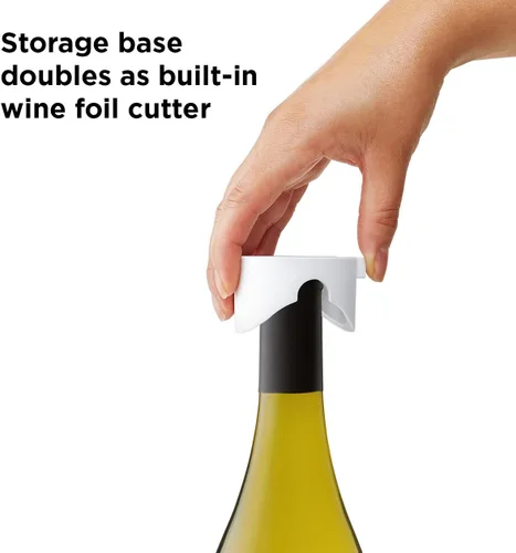 Miniatura 6 de Rabbit Abridor de vino eléctrico compacto, sacacorchos eléctrico con cortador de lámina integrado, recargable y portátil, fácil apertura de botella