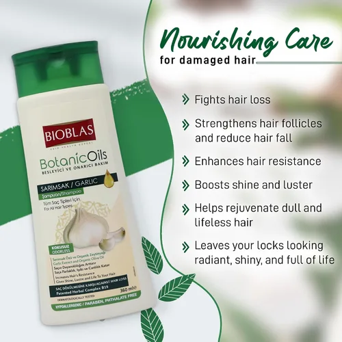 Miniatura 6 de BIOBLAS Champú de ajo – Crecimiento del cabello inodoro y sin perfume para hombres y mujeres – Aclarador para limpiar el cabello, raíces y cuero