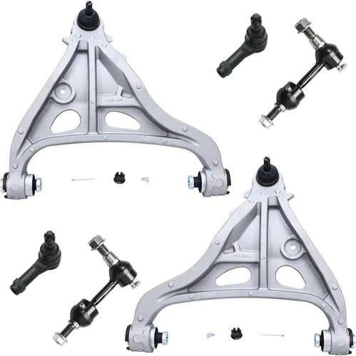 Miniatura 153 de Detroit Axle - Kit de extremo delantero para Chrysler 300 Dodge Charger Challenger 2011-2023, 2 brazos de control inferiores traseros 2 varillas