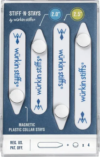 Miniatura 4 de Stiff-N-Stay Plastic Magnetic Collar Stays by Würkin Stiffs
