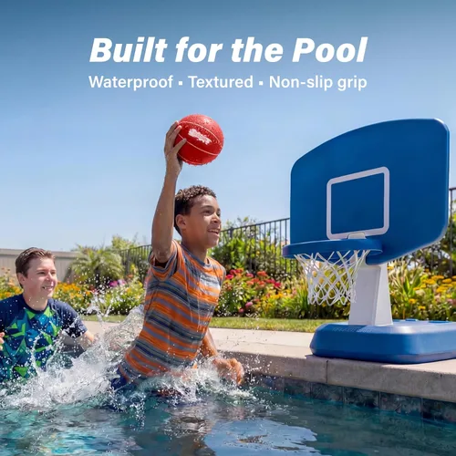 Miniatura 2 de GoSports Balones de baloncesto para piscina, paquete de 3, ideales para aros de baloncesto flotantes de agua, elige pelotas de baloncesto rojas