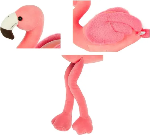 Miniatura 4 de Peluche de flamenco suave de 16 pulgadas de alto, juguetes de peluche de flamenco rosa para decoración del hogar, animales de peluche, regalo