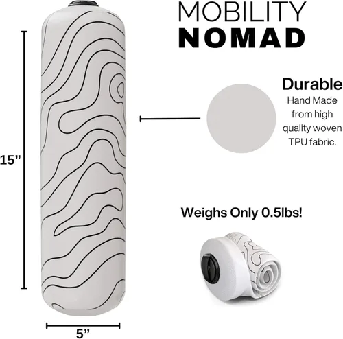 Miniatura 5 de Rodillo inflable de espuma de viaje, firmeza ajustable, ultraportátil para terapia física y recuperación muscular de tejido profundo