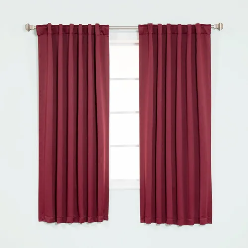 Miniatura 12 de Best Home Fashion cortina opaca con aislamiento térmico sólido para grifo, 215 centímetros de largo. Gris Oscuro
