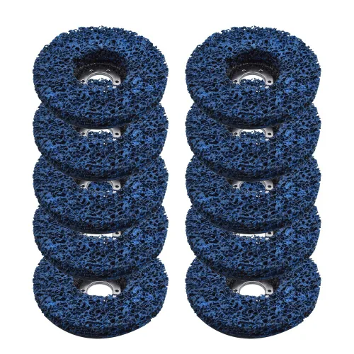 Miniatura 8 de 10 unidades de 2 pulgadas de rueda de disco azul limpia y tira apta para amoladoras angulares, pintura oxidada pulida limpia soldaduras