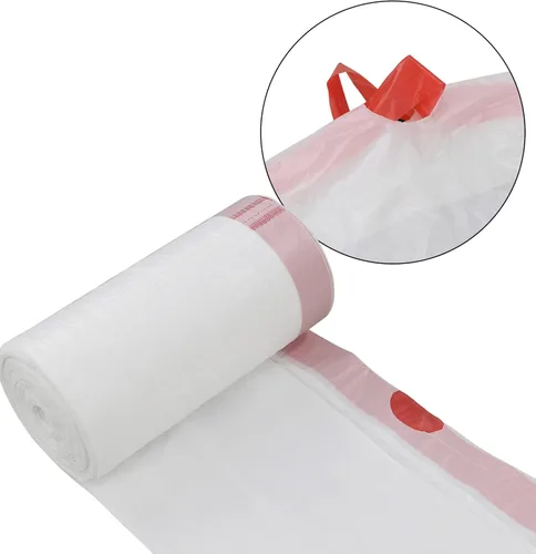 Miniatura 3 de Bolsas de basura blancas con cordón de 2.5 galones, 2 rollos/120