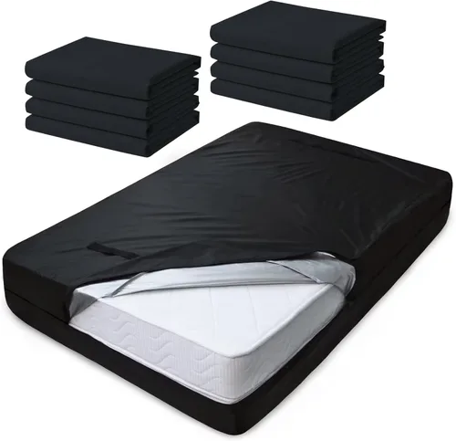 Miniatura 8 de Bolsas para colchones para mudanza y almacenamiento tamaño Twin, protector de colchón impermeable, funda de colchón con asas de servicio pesado