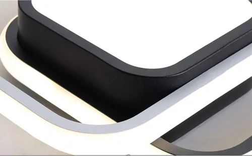 Miniatura 7 de TFCFL Lámpara de techo LED cuadrada de 10 pulgadas, lámpara de techo moderna de 21 W, luces de pasillo, accesorios de iluminación, pantalla acrílica