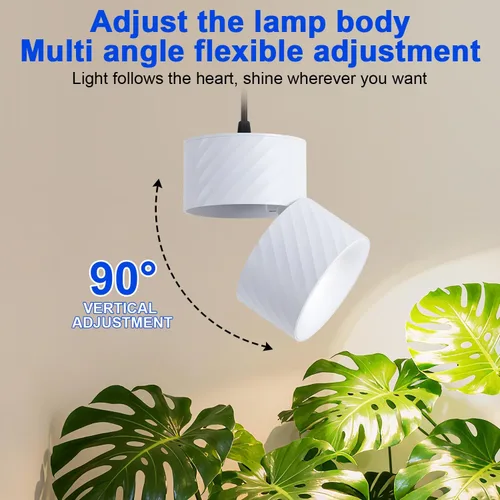 Miniatura 5 de Luz colgante de crecimiento de plantas de interior, luz colgante de plantas de espectro completo, ángulo ajustable, adecuada para iluminación