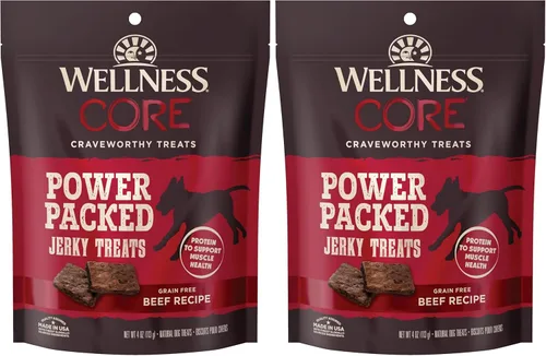 Miniatura 9 de Wellness CORE Healthy Joints Golosinas suaves para perros, naturales, sin granos, receta de carne, bolsa de 9 onzas