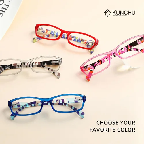 Miniatura 6 de Reading Glasses for Women, Rectangle Readers for Women with Blue Light Blocking Spring Hinge Eyeglasses UV Filter
