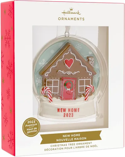 Miniatura 3 de Hallmark Casa de pan de jengibre nuevo hogar 2023 adorno de Navidad, cerámica premium