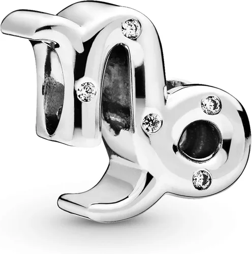 PANDORA Joyería brillante con circonita cúbica del zodiaco de Capricornio en plata de ley Metal Circonita cúbica