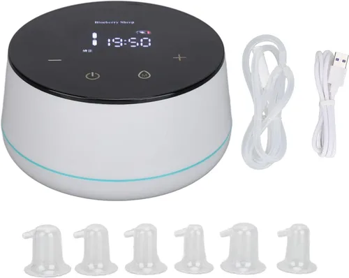 ZJchao Corrector de pezón, bomba de pezón portátil, extractor de pezón eléctrico invertido, pantalla LED recargable, extractor de pezón plano de