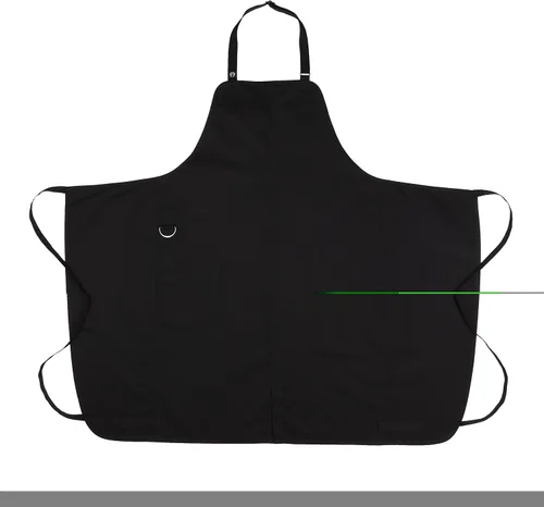 Miniatura 9 de Chef Works Brio Chef's Bib Delantal para hombre, Negro