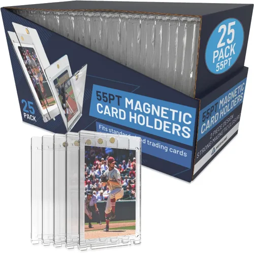 Miniatura 9 de Funda magnética premium de 35PT - 360PT para tarjetas Soporte magnético para cartas de intercambio, deportes profesionales, fútbol americano