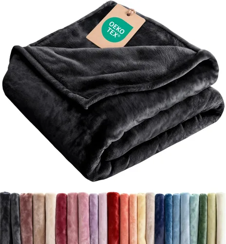 Miniatura 35 de Manta de forro polar ultrasuave para niños – Manta de franela de lujo para niños – Ligera para sofá, cama o silla – Gruesa, cálida y transpirable