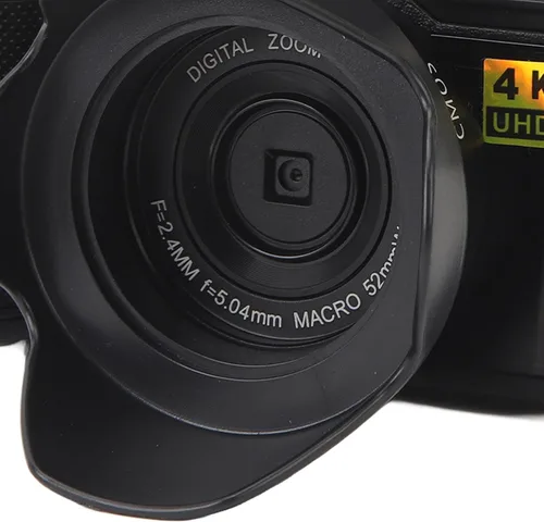 Miniatura 8 de Cámara digital 4K, 3 pulgadas, 48 MP, 16X, zoom de 180°, cámara de vlogging antivibración con función de belleza facial, para adolescentes, adultos