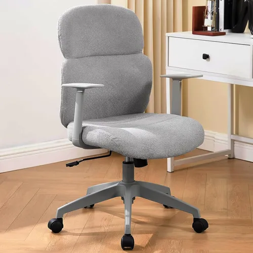 Miniatura 3 de LuxErgo Silla de oficina, sillas de escritorio de oficina en casa con reposabrazos, cómoda silla de escritorio con ruedas, sillas de computadora