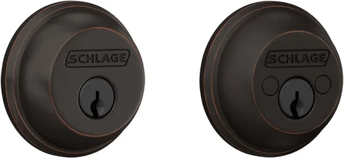 Miniatura 27 de Schlage - Cerrojo con llave de 1 lado, la más alta seguridad residencial, negro mate, B60 N 622