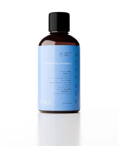 NALU Champú sin perfume infundido con hidrosol orgánico de romero y lavanda. Para cuero cabelludo sensible | Rejuvenecedor, nutritivo, limpiador y
