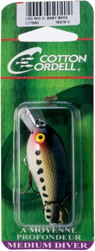 Miniatura 3 de Cotton Cordell Big O - Señuelo de pesca Crankbait de labio cuadrado Baby Bass