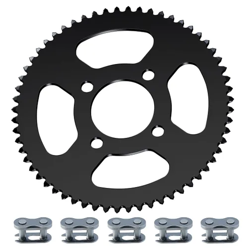YOXUFA Go Kart Sprocket 35 Cadenas 60 dientes Trasero Piñón de 2.008 in Diámetro para Predator 79cc 212cc 420cc Mini Bike Trike ATV Go Kart Cart