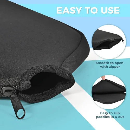 Miniatura 4 de Funda para Pala de Pickleball, Tamaño de Estuche Universal - 8.6 x 12.2 pulgadas Funda para Raqueta, Compatible con la Mayoría de Palas de Pickball
