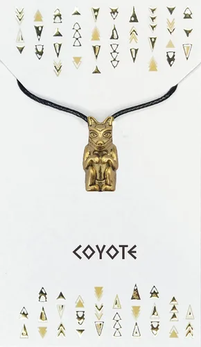 Spirit Animal - Collar de cuentas tribales del zodiaco nativo americano, único, simbólico, inspirador, colgante de oro