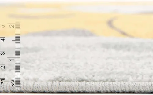 Miniatura 3 de Unique Loom Whimsy Kids Collection - Alfombra de área (3 pies 3 pulgadas, redonda, gris/negro)