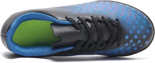 Miniatura 2 de LANDHIKER Tacos de fútbol para niños y niñas, zapatos de fútbol para interiores y niños pequeños y grandes