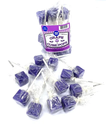Miniatura 13 de PKM Candies - Paquete de 12 chupones cuadrados cuadrados de moda antigua: paquete de ventosas con sabor envuelto individualmente por Espeez - Party