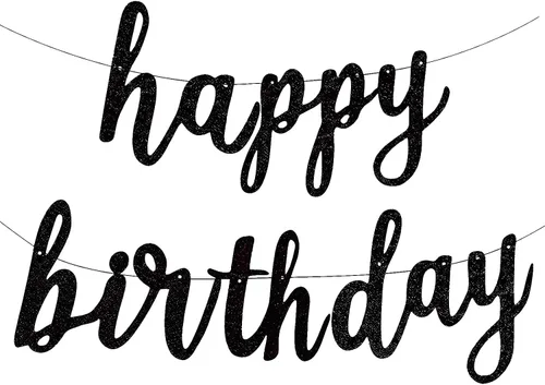 Miniatura 12 de Cartel de feliz cumpleaños para decoraciones de fiesta de cumpleaños (aguamarina)