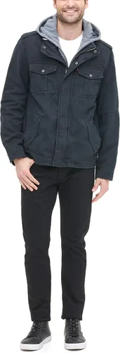 Miniatura 7 de Levis Chaqueta estilo militar con capucha de algodón lavado para hombre