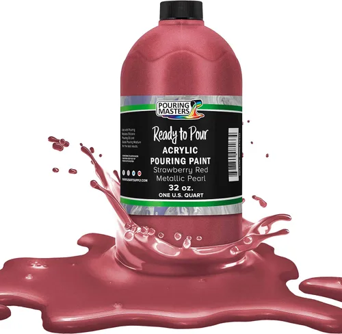 Miniatura 14 de Pouring Masters Royal Blue Metallic Pearl - Pintura acrílica para verter lista para verter – Pintura acrílica líquida premezclada de 32 onzas