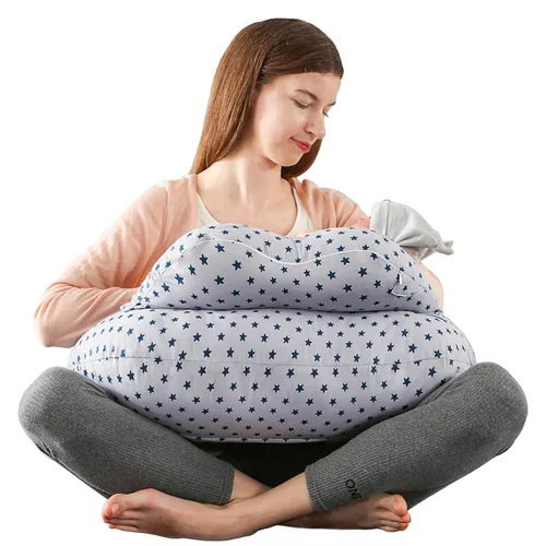 Miniatura 11 de Almohada de lactancia BATTOP para lactancia materna, alimentación con biberón, almohadas de lactancia de talla grande con correa ajustable