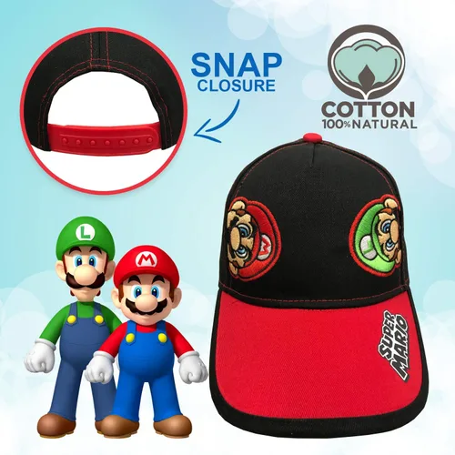 Miniatura 3 de Nintendo Super Mario Little Boys - Gorra de béisbol