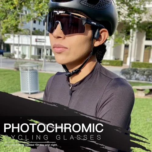 Miniatura 2 de KAPVOE Gafas de ciclismo fotocromáticas Gafas de sol deportivas de bicicleta de montaña Gases transparentes MTB Gafas hombres mujeres Bicicletas