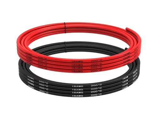 Miniatura 7 de Cable eléctrico de 3 conductores de calibre 18, cable de PVC trenzado de 33 pies, cable de cobre sin oxígeno para cable de alimentación, cable LED
