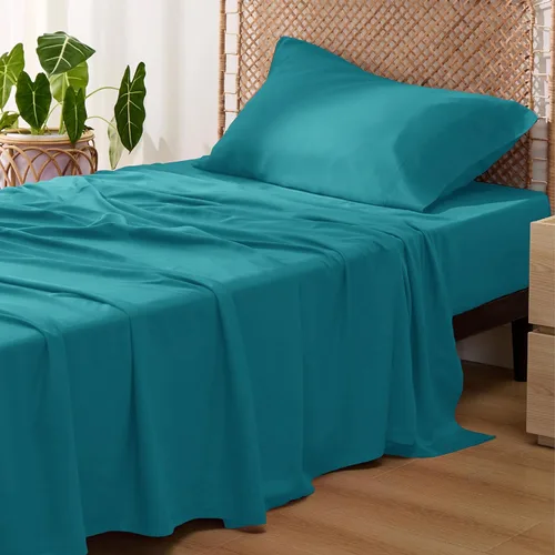 Miniatura 43 de Bedsure Juego de sábanas de tamaño King, sábanas refrescantes King, rayón derivado del bambú, bolsillo profundo de hasta 16 pulgadas, sábanas 03